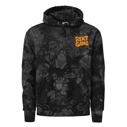 Rekt Gang - Premium Champion tie-dye hoodie