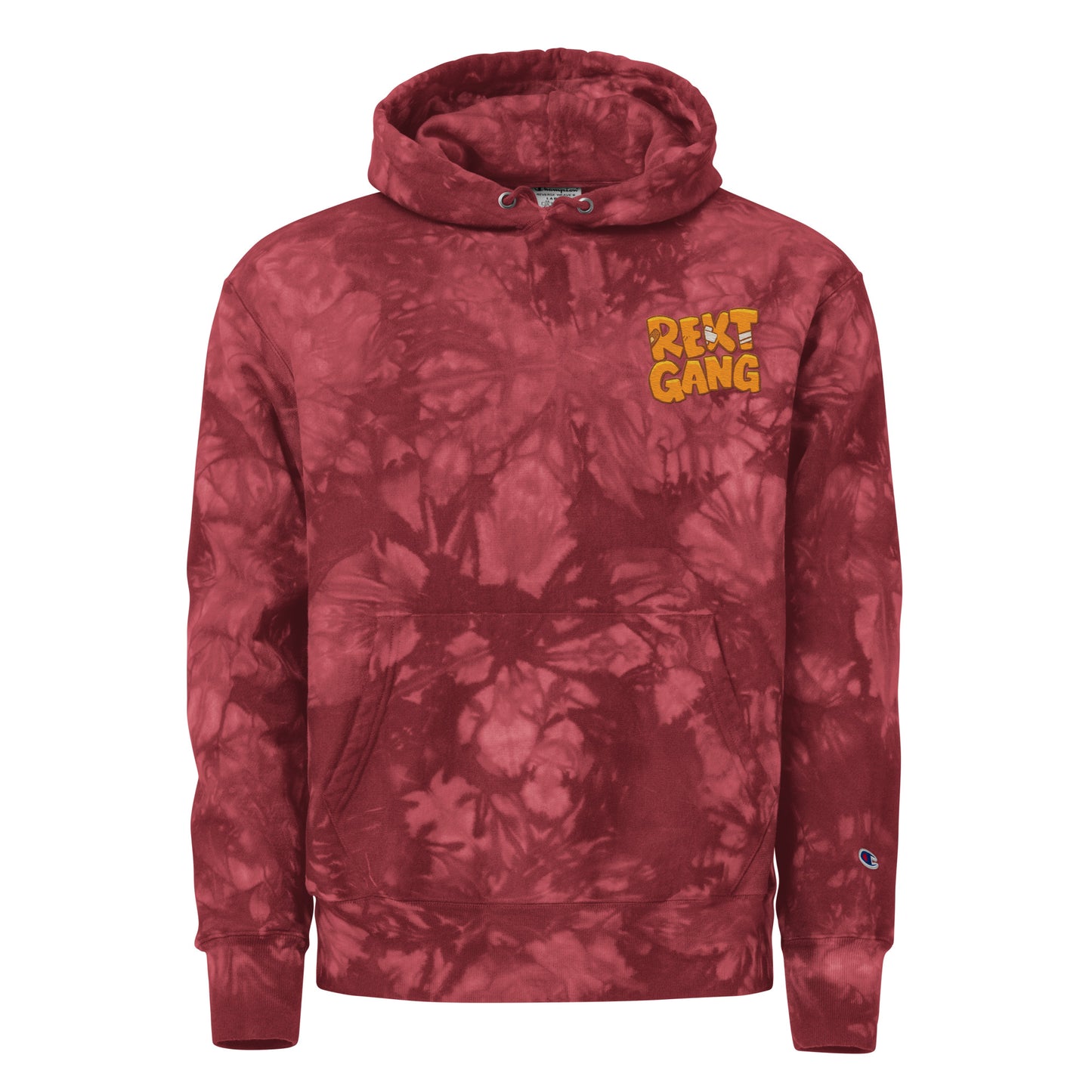 Rekt Gang - Premium Champion tie-dye hoodie