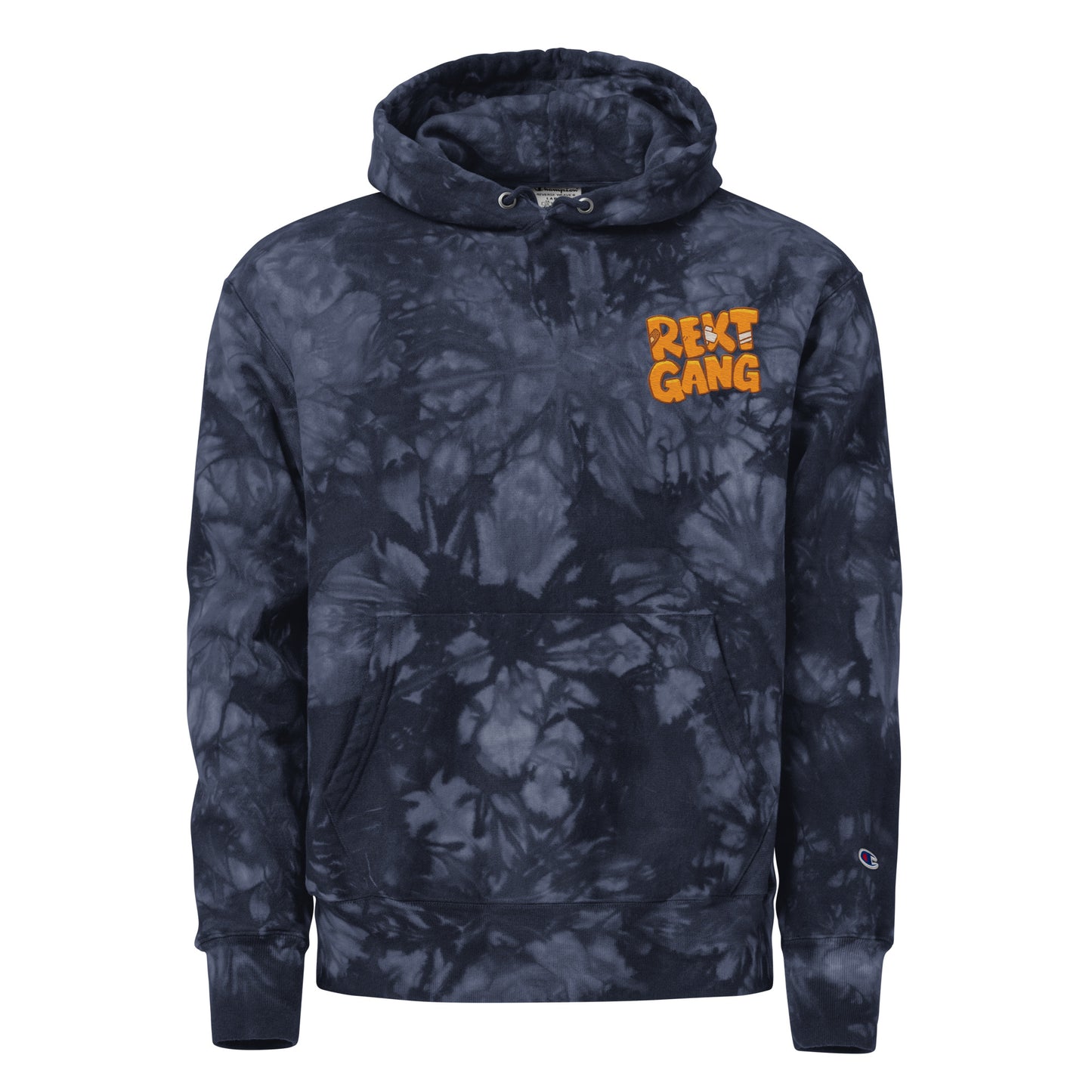 Rekt Gang - Premium Champion tie-dye hoodie