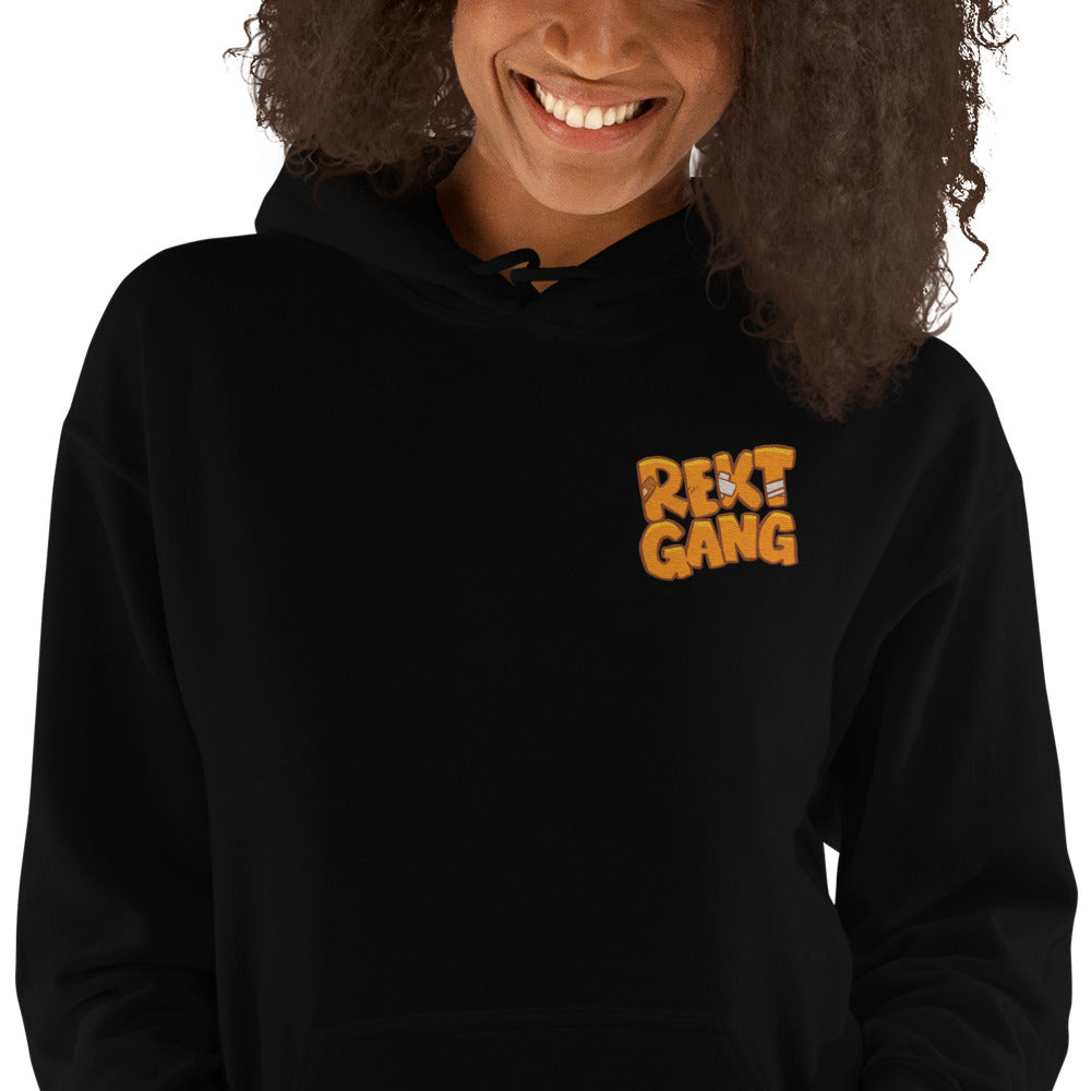 Rekt Gang - Embroidered hoodie 50/50 Blend